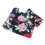 Flower Print Baby Blanket and Headband Set