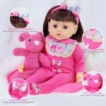 Floral Baby Doll Clothes Set with Bassinet