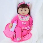 Floral Baby Doll Clothes Set with Bassinet