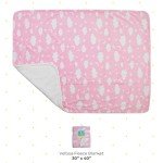 Pink Clouds Fleece Blanket for Reborn Dolls