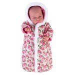 Cozy Pink Hooded Jumpsuit for 18" Dolls