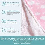 Pink Clouds Fleece Blanket for Reborn Dolls