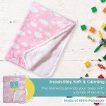 Pink Clouds Fleece Blanket for Reborn Dolls