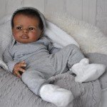 Realistic 20-Inch African American Boy Reborn Doll
