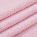 Pink Plush Baby Blanket with Satin Trim 30x40