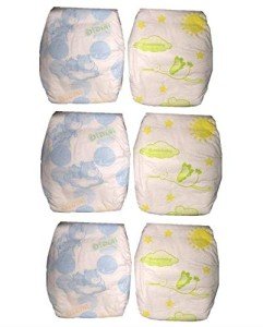 TATU Reborn Baby Dolls Diapers - 6-Pack