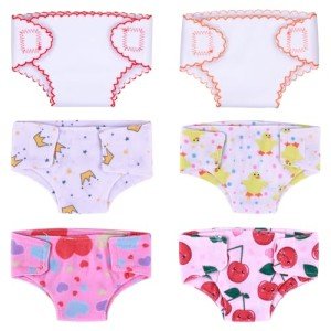 Cute Reborn Doll Diapers - 6 Pack, 10-12 Inch