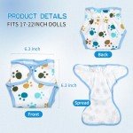 4 Pack Reborn Baby Doll Diapers and Accessories