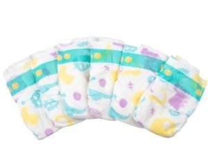 6 Pack Diapers for 17-22 Inch Reborn Dolls