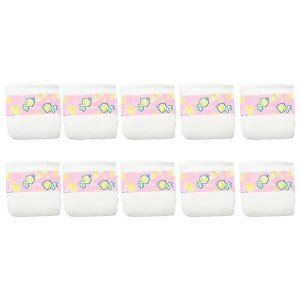 CHAREX 10-Pack Diapers for Reborn Dolls
