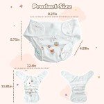 4 Pcs Reborn Baby Doll Diapers with Patterns