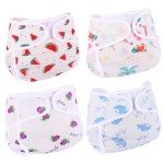 Reborn Doll Diapers – 4 Pack, Fun Patterns