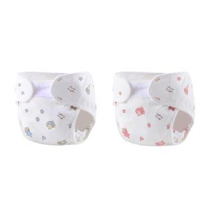 Cloth Diapers for 17-22 Inch Reborn Dolls - 2 Pack