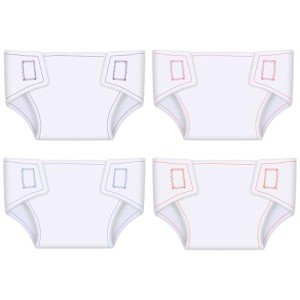 Aori Reborn Doll Diapers - 4 Pack, Washable