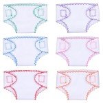 6-Pack Reusable Diapers for 12-15 Inch Reborn Dolls