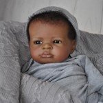 Realistic 20-Inch African American Boy Reborn Doll