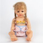 Pink Heart Print Reborn Doll Diaper Set – 4 Pieces