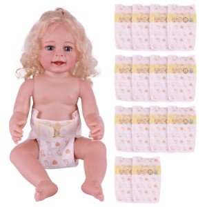15 Pcs Reborn Baby Doll Diapers Set