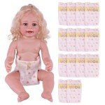 15 Pcs Reborn Baby Doll Diapers Set