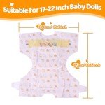 15 Pcs Reborn Baby Doll Diapers Set