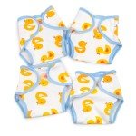 Cute Duck Design Reborn Doll Diapers – 4 Pack