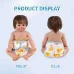 Cute Duck Design Reborn Doll Diapers – 4 Pack