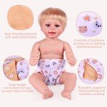 4 Pcs Reusable Diapers for Reborn Baby Dolls