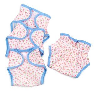 Pink Heart Design Diapers and Clothes for Reborn Dolls