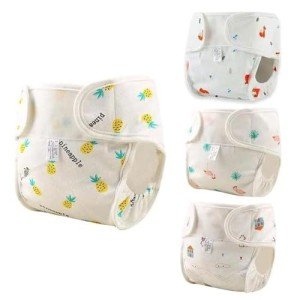 4 Pack Reusable Doll Diapers for 17-24 Inch Dolls