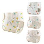 4 Pack Reusable Doll Diapers for 17-24 Inch Dolls