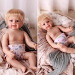 4 Pcs Reusable Diapers for Reborn Baby Dolls