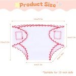 6 Pack Washable Diapers for 12-15 Inch Dolls