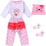 Cute 4-Piece Outfit for 17-22 Inch Dolls