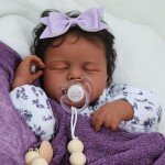 SCOM 20-Inch Realistic Reborn Black Girl Doll