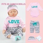 8-Piece Pink Outfit Set for Reborn Dolls