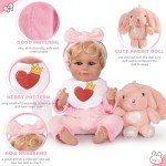 8-Piece Reborn Doll Clothes Set with Bassinet
