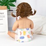 6-Pack Reusable Diapers for 17-22" Reborn Dolls