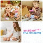 8-Piece Unicorn Baby Doll Clothes & Accessories Set