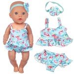 8-Piece Unicorn Baby Doll Clothes & Accessories Set