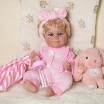 8-Piece Reborn Doll Clothes Set with Bassinet