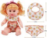 8-Piece Washable Diapers & Bibs for Dolls