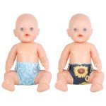 SOTOGO 10 Pack Doll Diapers for 14-18 Inch Dolls