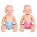 SOTOGO 10 Pack Doll Diapers for 14-18 Inch Dolls