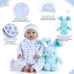 8 Pcs Reborn Doll Accessories with Bassinet