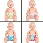 SOTOGO 10 Pack Doll Diapers for 14-18 Inch Dolls