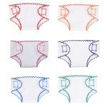 Toyvian 6-Pack Reusable Doll Diapers & Bag