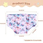 6 Pack of Reusable Baby Doll Diapers