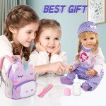 11-Piece Purple Mermaid Unicorn Outfit for Reborn Dolls