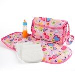 5-Piece Doll Diaper Bag Set with Magic Bottles