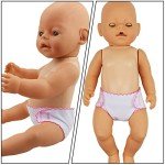 Toyvian 6-Pack Reusable Doll Diapers & Bag